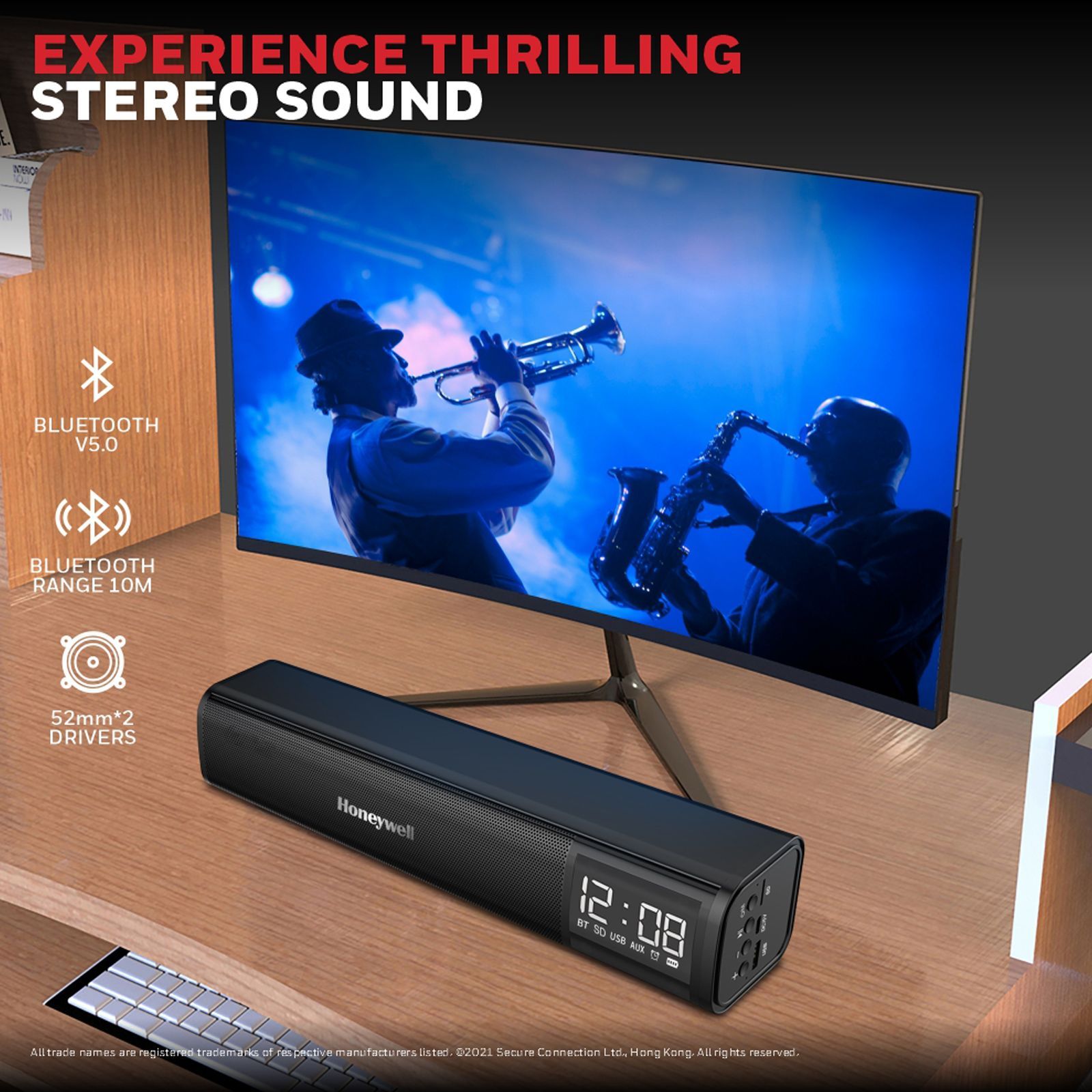 Honeywell Moxie V1000 10W Bluetooth Soundbar (Stereo Sound, 5.0 Channel, Black) Honeywell Moxie V1000 10W Bluetooth Soundbar (Stereo Sound, 5.0 Channel, Black)_5