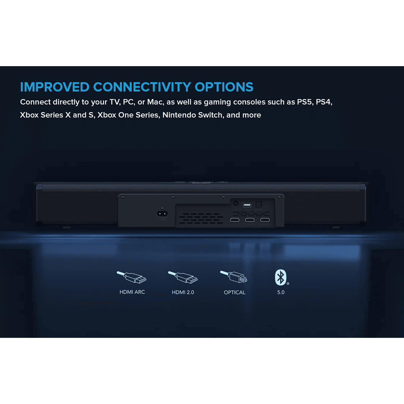 Creative Stage 360 240W Bluetooth Soundbar with Remote (Dolby Atmos, 2.1 Channel, Black)_4