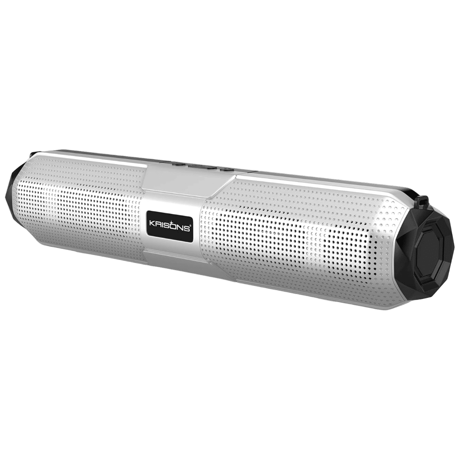 Krisons WonderBar 20W Bluetooth Soundbar (Deep Bass Audio, 5.0 Channel, Silver)_1
