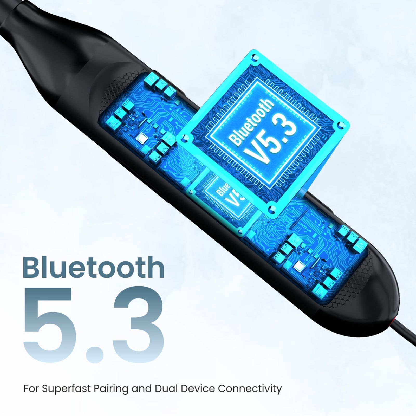 PORTRONICS Harmonics Z7 POR 1979 Neckband (IPX4 Water & Sweat Resistant, Fast Charging, Black)_3