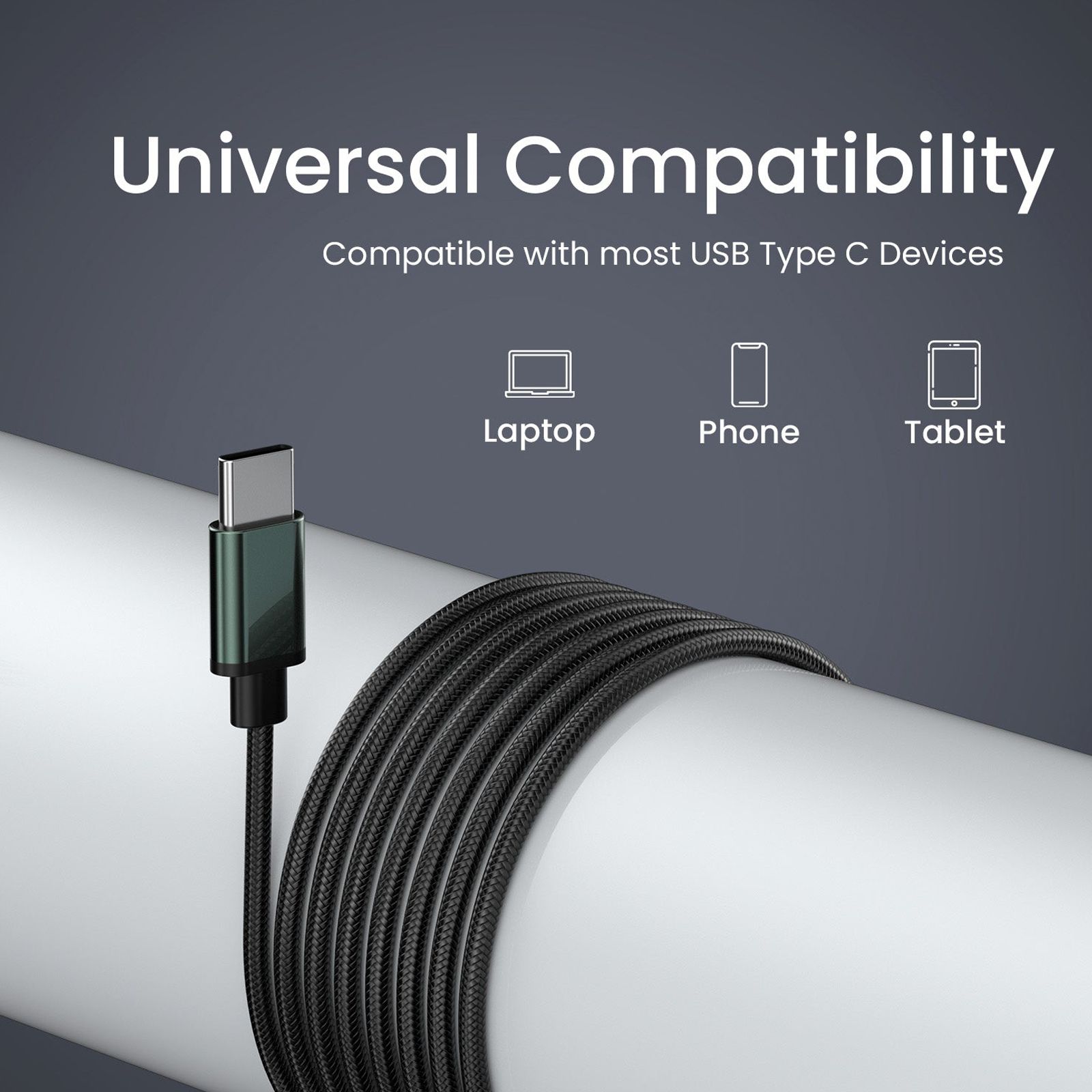 PORTRONICS Conch Tune C POR 2003 Wired Earphone with Mic (USB Type C Connector, In Ear, Grey)_6