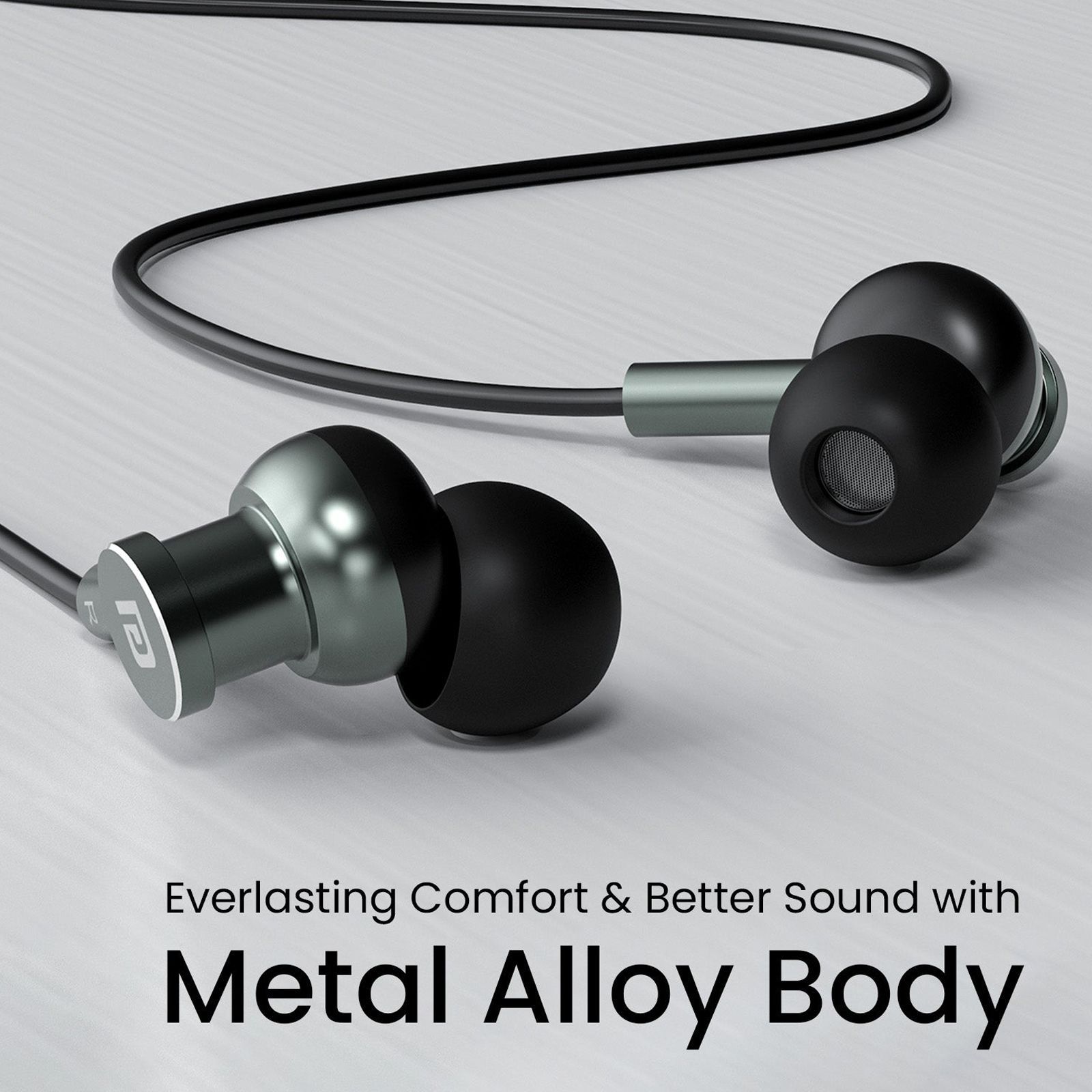 PORTRONICS Conch Tune C POR 2003 Wired Earphone with Mic (USB Type C Connector, In Ear, Grey)_8