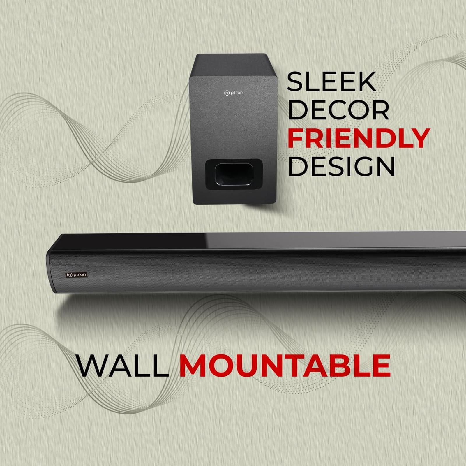 pTron Jazz Pro 120W Bluetooth Soundbar with Remote (Bass Boost, 2.1 Channel, Black)_7