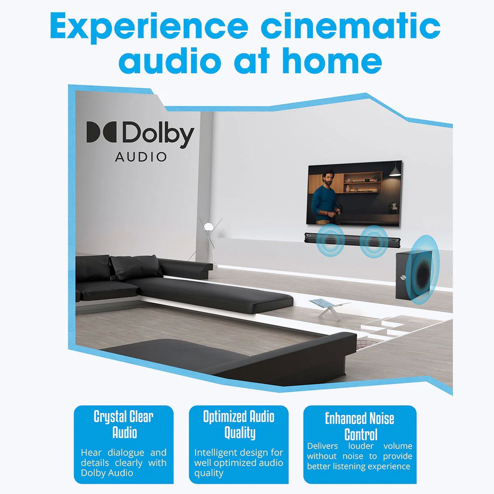 ZEBRONICS Juke Bar 500 160W Bluetooth Soundbar With Remote (Dolby Audio, 2.1 Channel, Black)_9