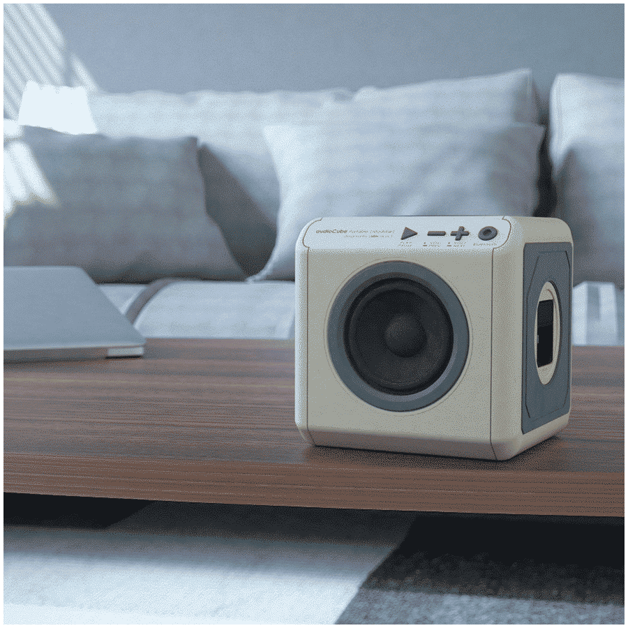 allocacoc Audiocube 30W Portable Bluetooth Speaker (Splash Resistant, Wood Brown)_5