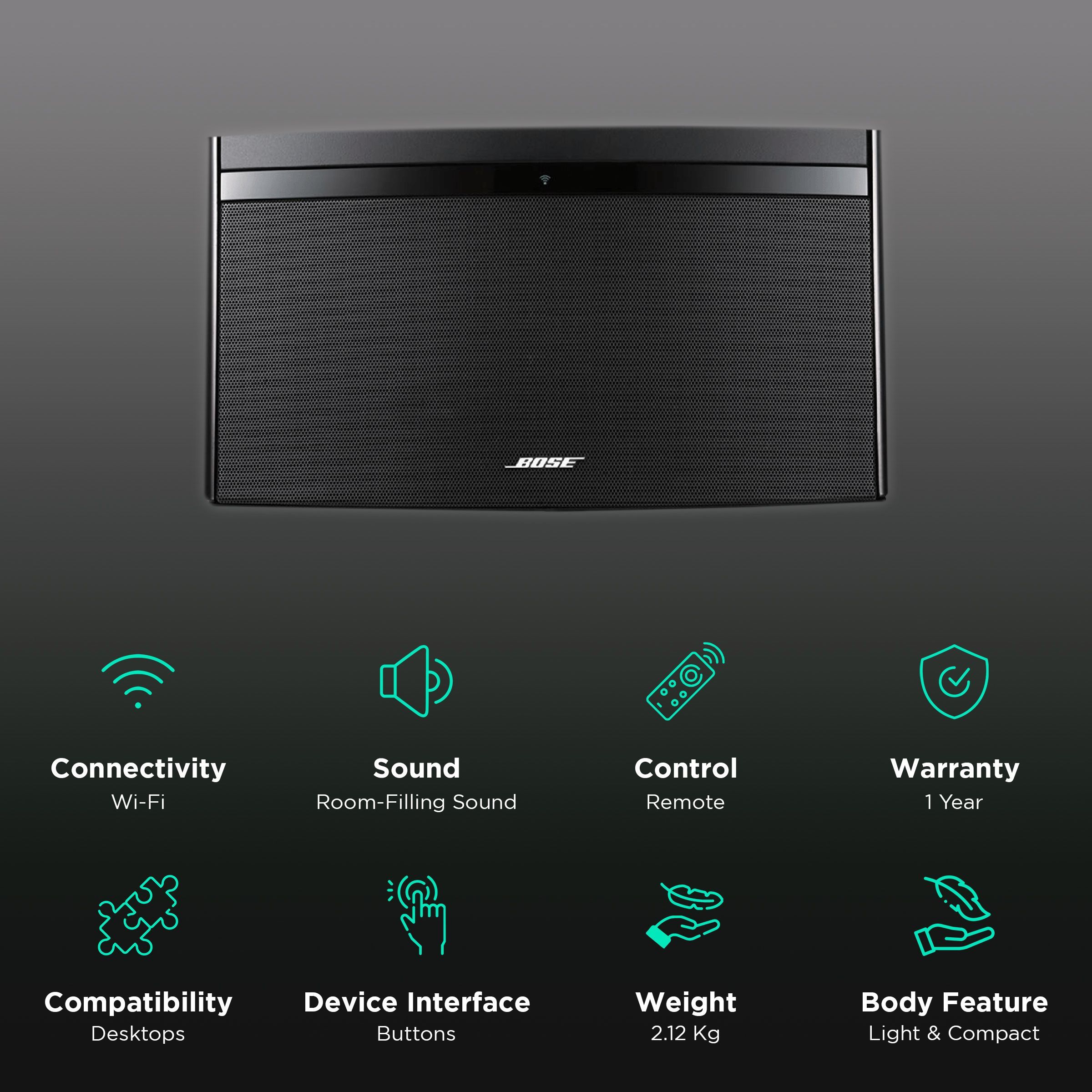 BOSE SoundLink Air Smart Wi-Fi Speaker (AirPlay Technology, Black) BOSE SoundLink Air Smart Wi-Fi Speaker (AirPlay Technology, Black)_2