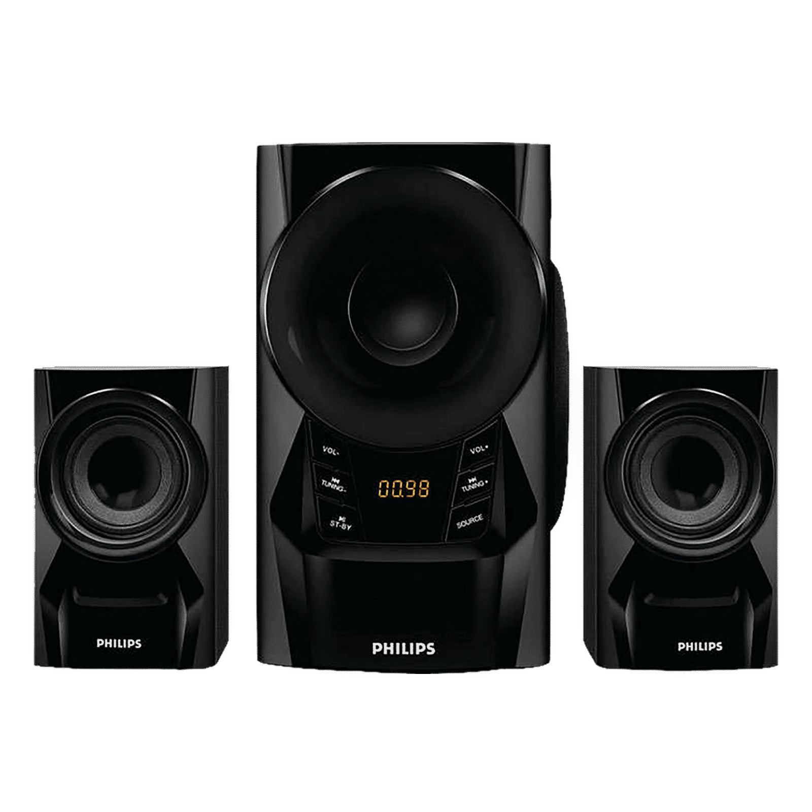 PHILIPS 60W Multimedia Speaker (Stereo Sound, 2.1 Channel, Black)_1