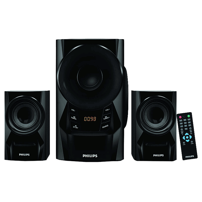 PHILIPS 60W Multimedia Speaker (Stereo Sound, 2.1 Channel, Black)_5