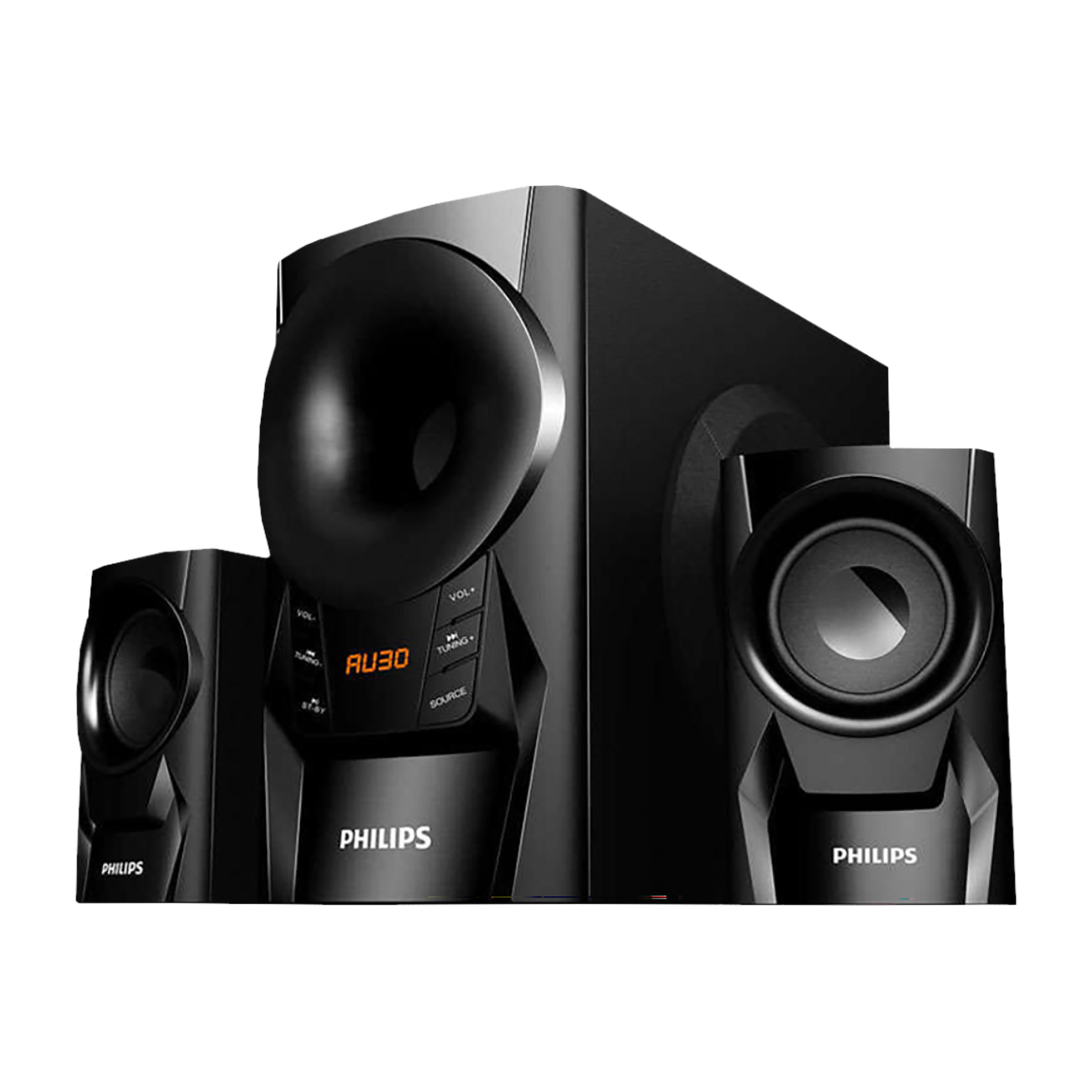 PHILIPS 60W Multimedia Speaker (Stereo Sound, 2.1 Channel, Black)_4