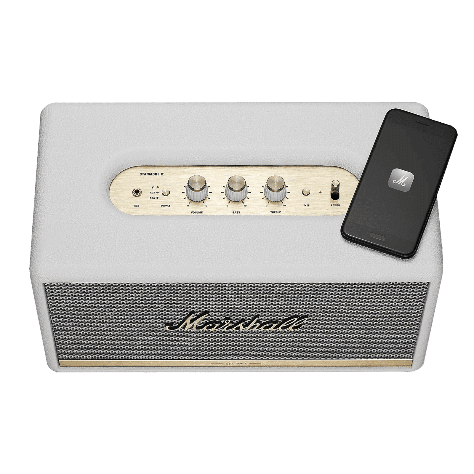 Marshall Stanmore II 80W Portable Bluetooth Speaker (Customise Your Sound, Stereo Channel, White)_9