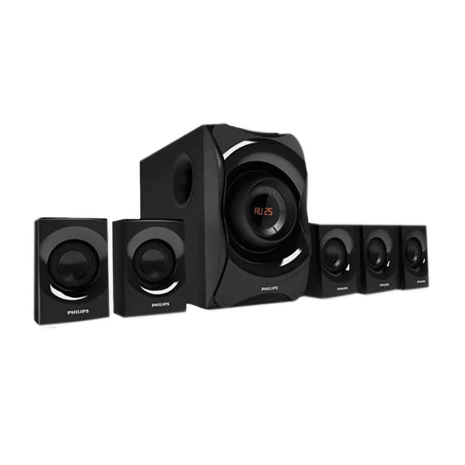 PHILIPS 120W Multimedia Speaker (Surround Sound, 5.1 Channel, Black) PHILIPS 120W Multimedia Speaker (Surround Sound, 5.1 Channel, Black)_3