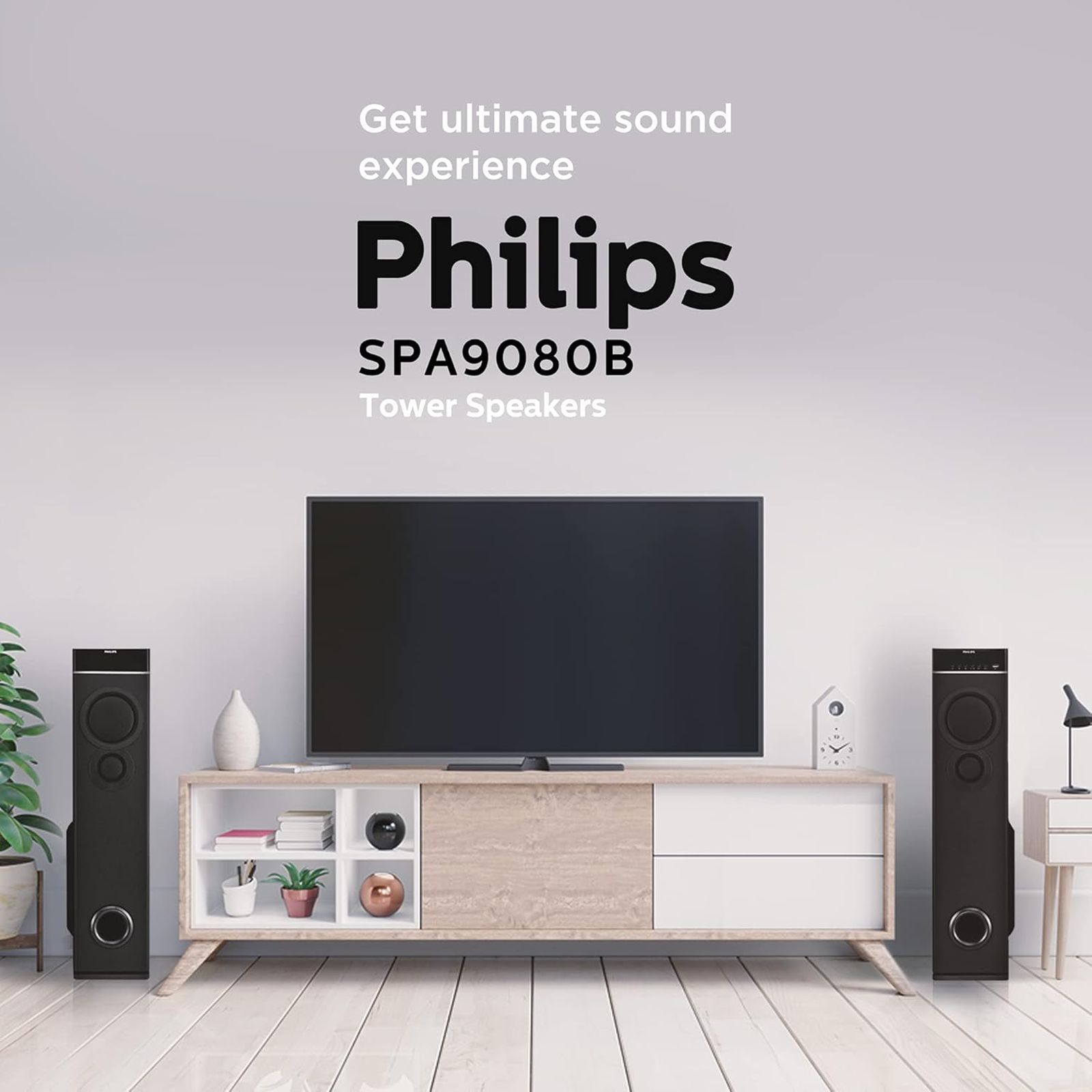 PHILIPS 80W Multimedia Speaker (Surround Sound, 2.0 Channel, Black)_12