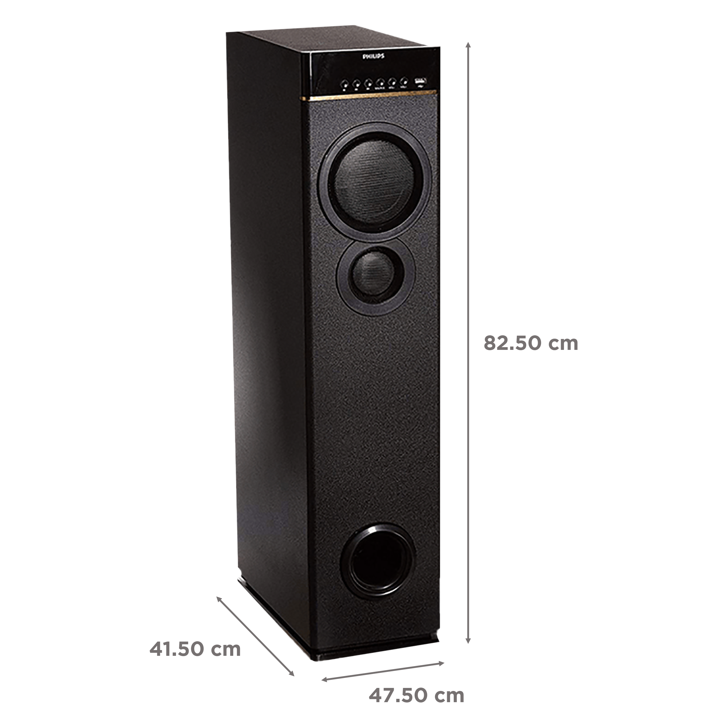 PHILIPS 80W Multimedia Speaker (Surround Sound, 2.0 Channel, Black)_3