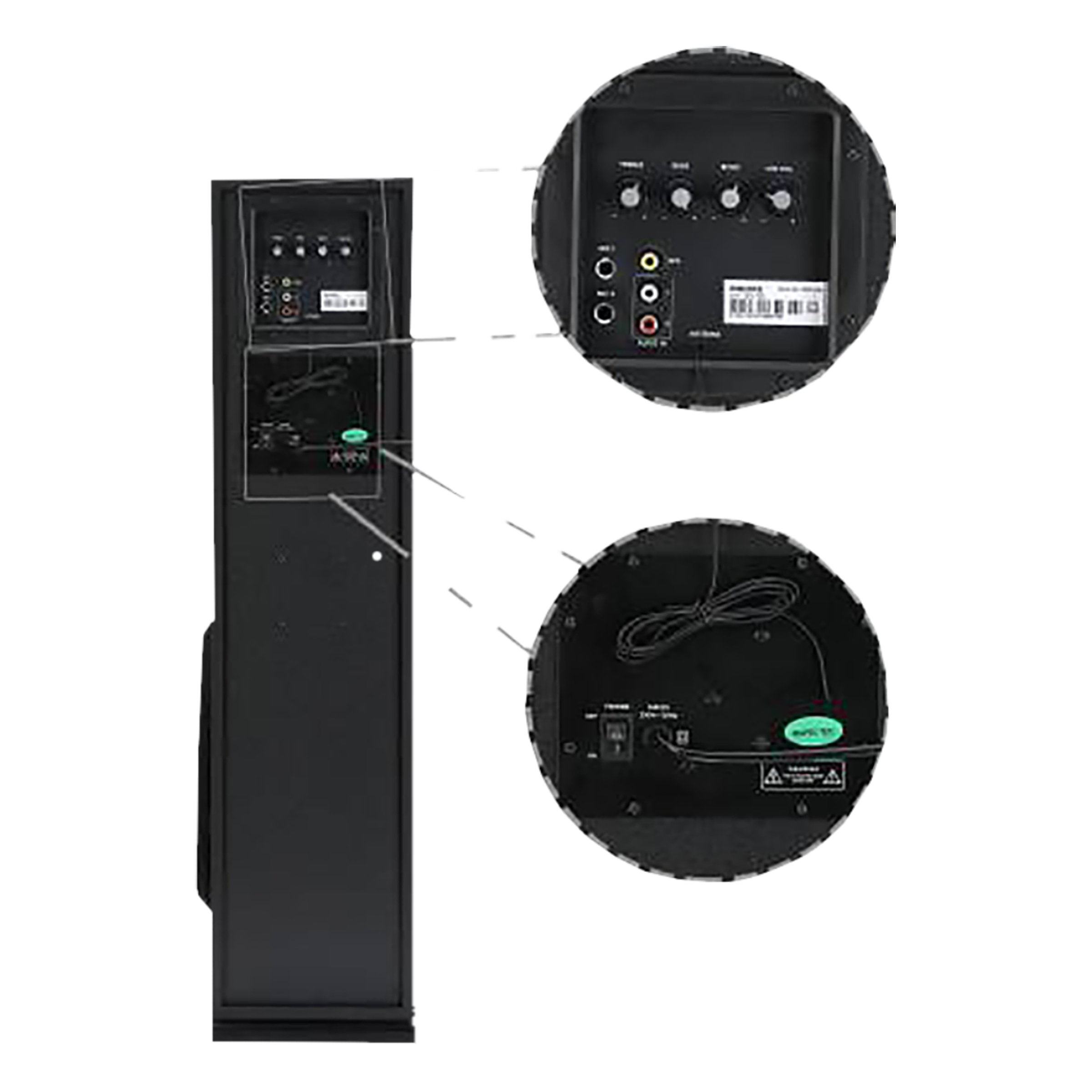 PHILIPS 120W Multimedia Speaker (Surround Sound, 2.0 Channel, Black) PHILIPS 120W Multimedia Speaker (Surround Sound, 2.0 Channel, Black)_8