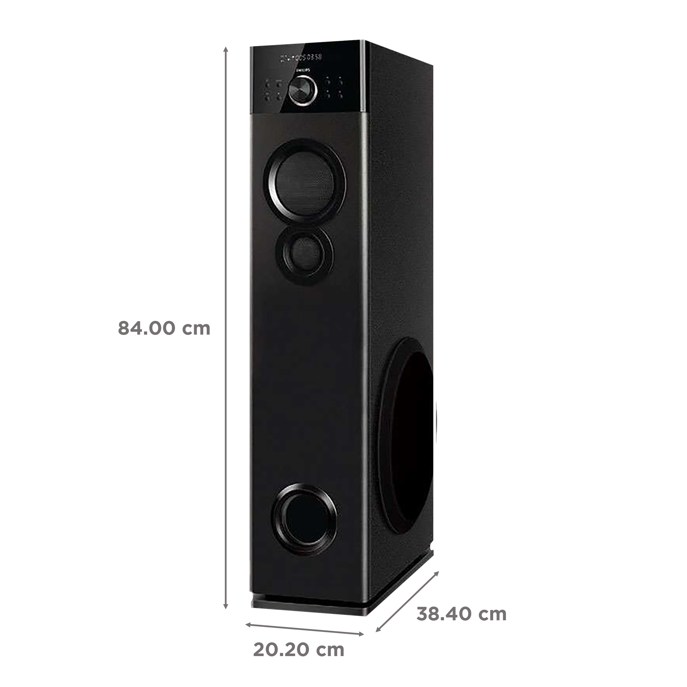 PHILIPS 120W Multimedia Speaker (Surround Sound, 2.0 Channel, Black) PHILIPS 120W Multimedia Speaker (Surround Sound, 2.0 Channel, Black)_3