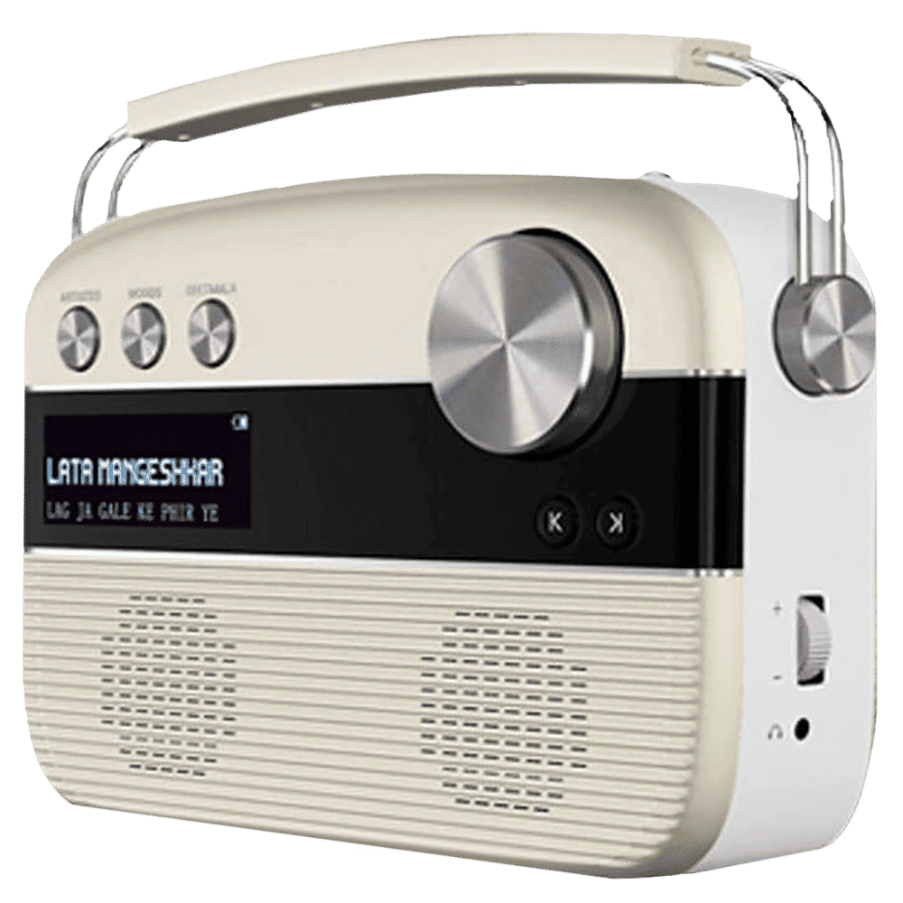 SAREGAMA Carvaan 6W Portable Bluetooth Speaker (5 Hours Playtime, Porcelain White)_4