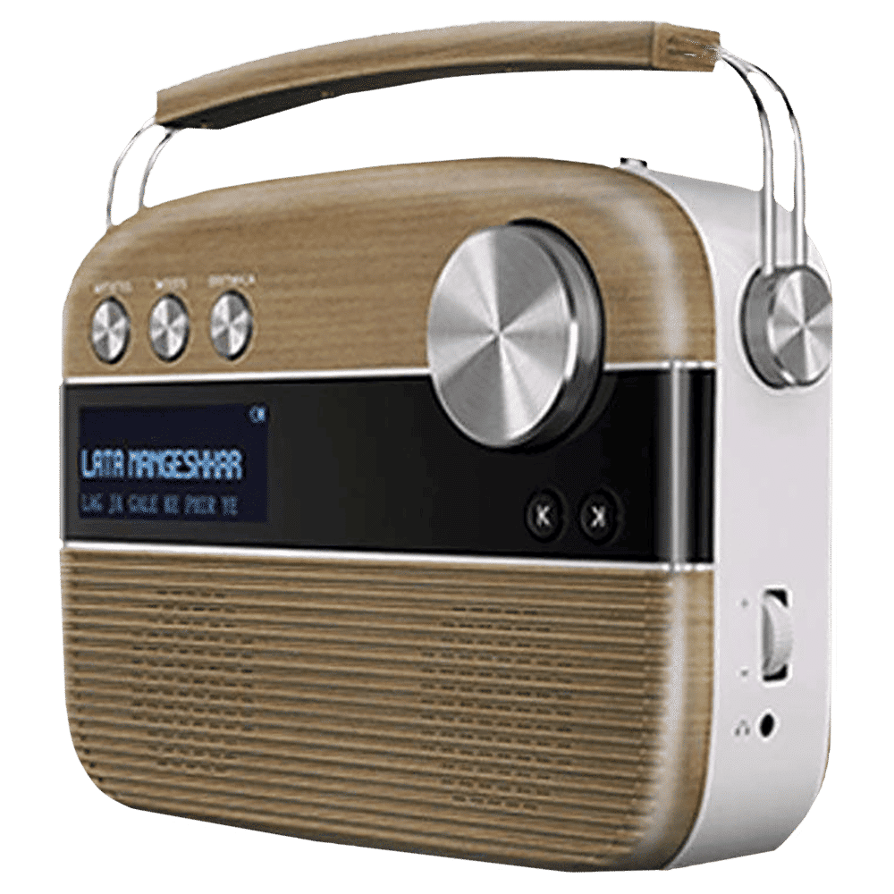 SAREGAMA Carvaan 6W Portable Bluetooth Speaker (5 Hours Playtime, Oakwood Brown)_4