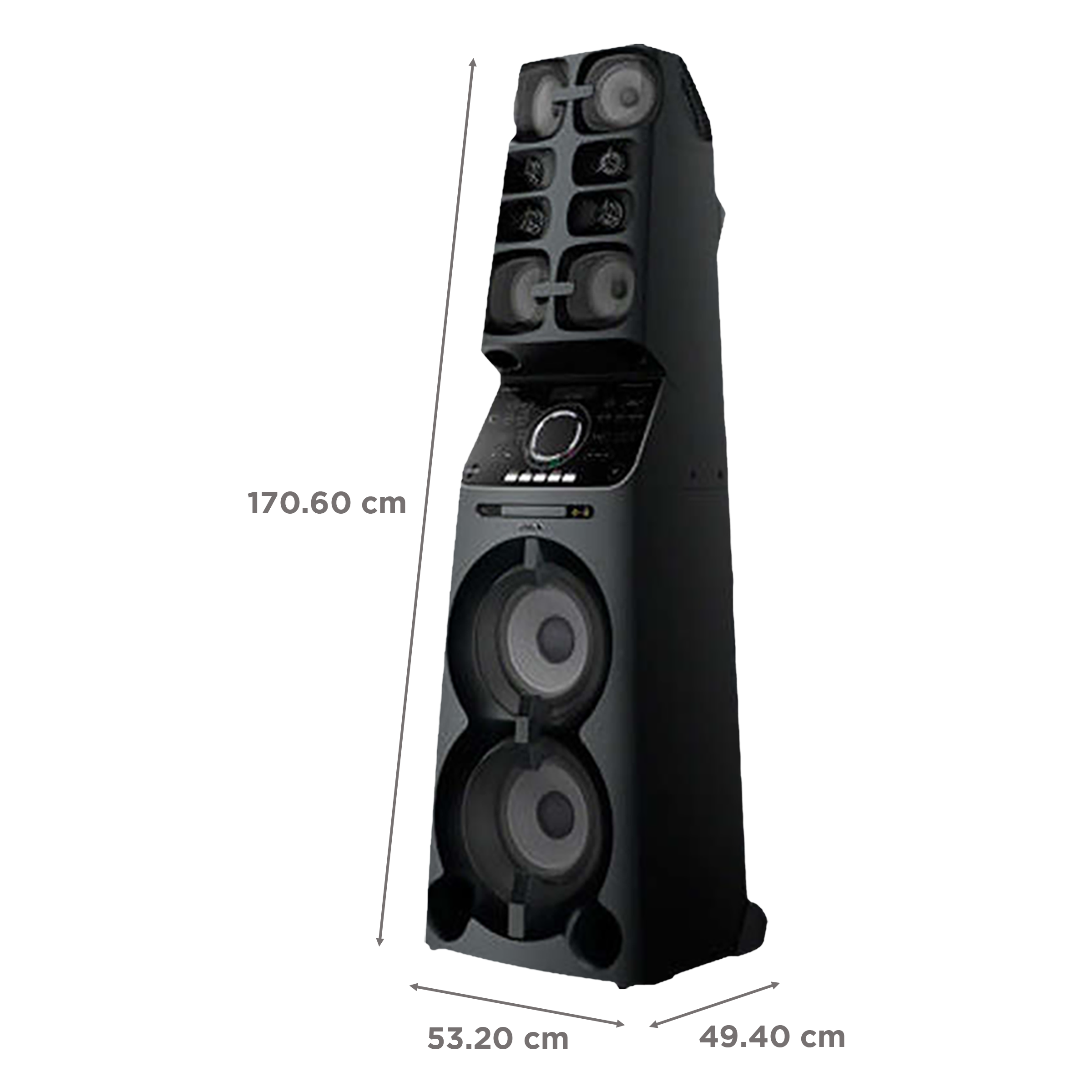 SONY Bluetooth Party Speaker (Built-in Gesture Control, 2.0 Channel, Black)_4