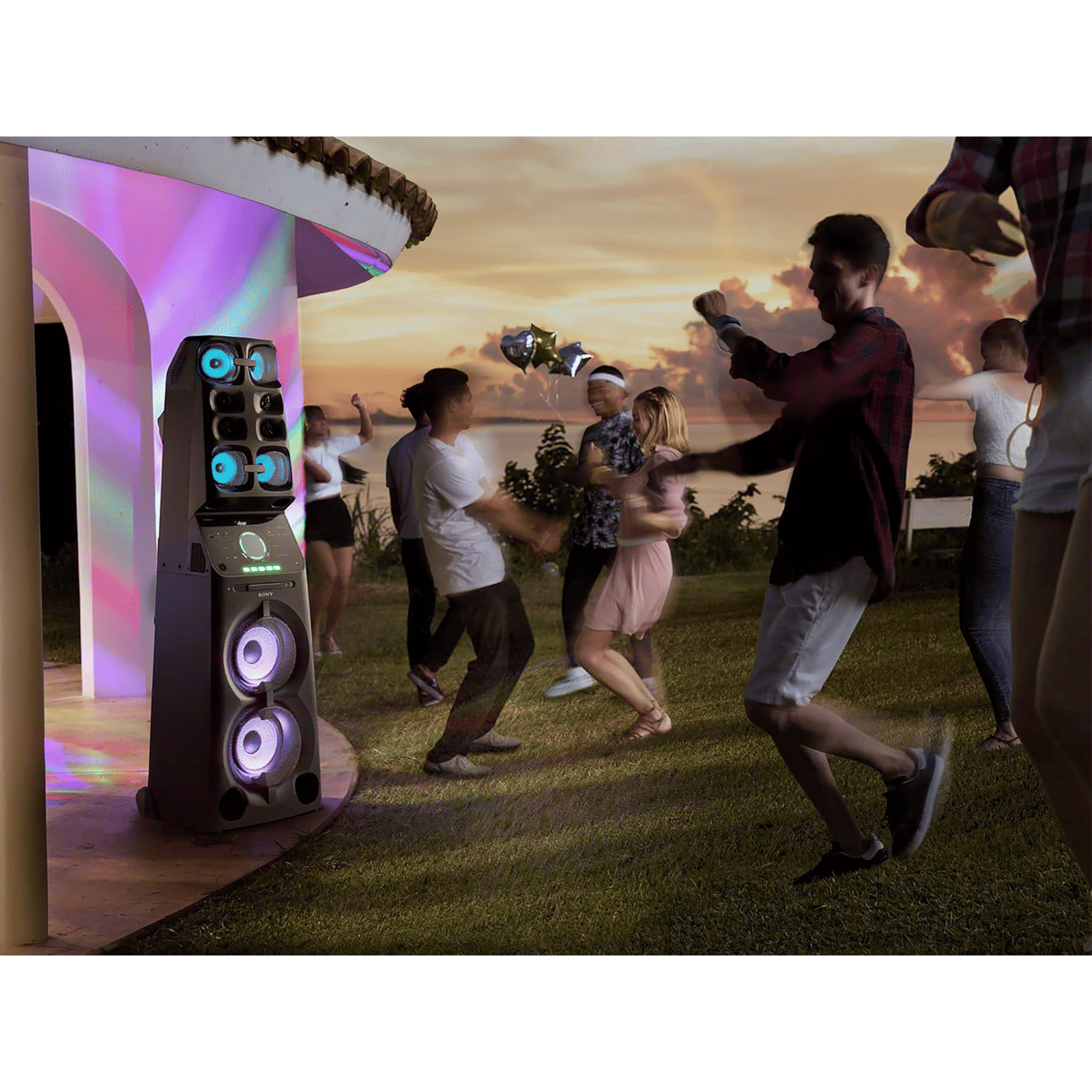 SONY Bluetooth Party Speaker (Built-in Gesture Control, 2.0 Channel, Black)_7