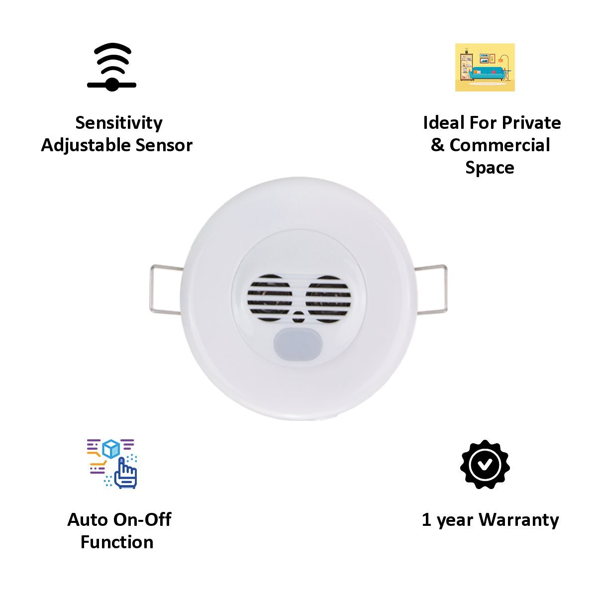Crabtree PIR Sensors (MSPU03.4C, White) Crabtree PIR Sensors (MSPU03.4C, White)_3