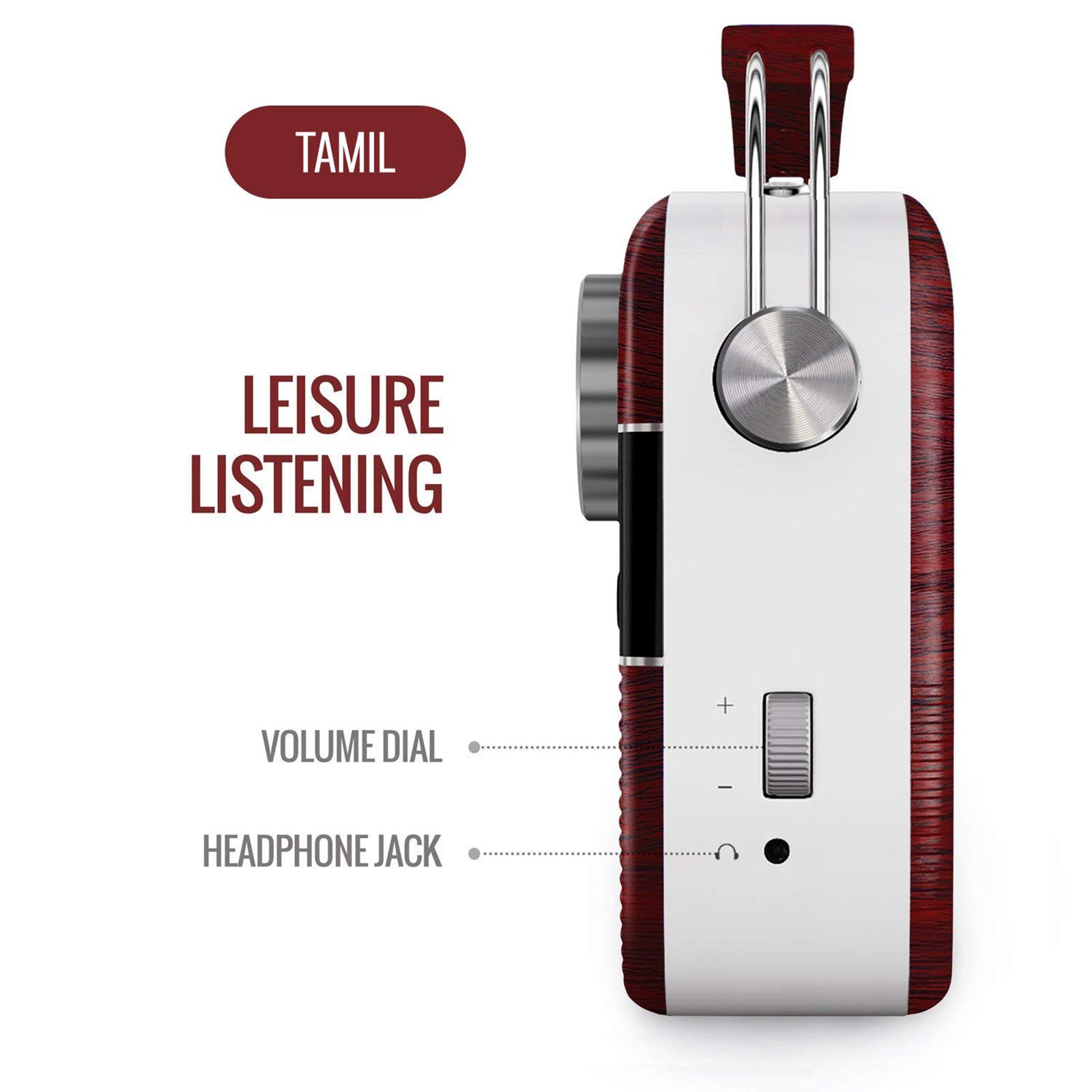 SAREGAMA Carvaan Tamil 6W Portable Bluetooth Speaker (5 Hours Playtime, Stereo Channel, Red) SAREGAMA Carvaan Tamil 6W Portable Bluetooth Speaker (5 Hours Playtime, Stereo Channel, Red)_9