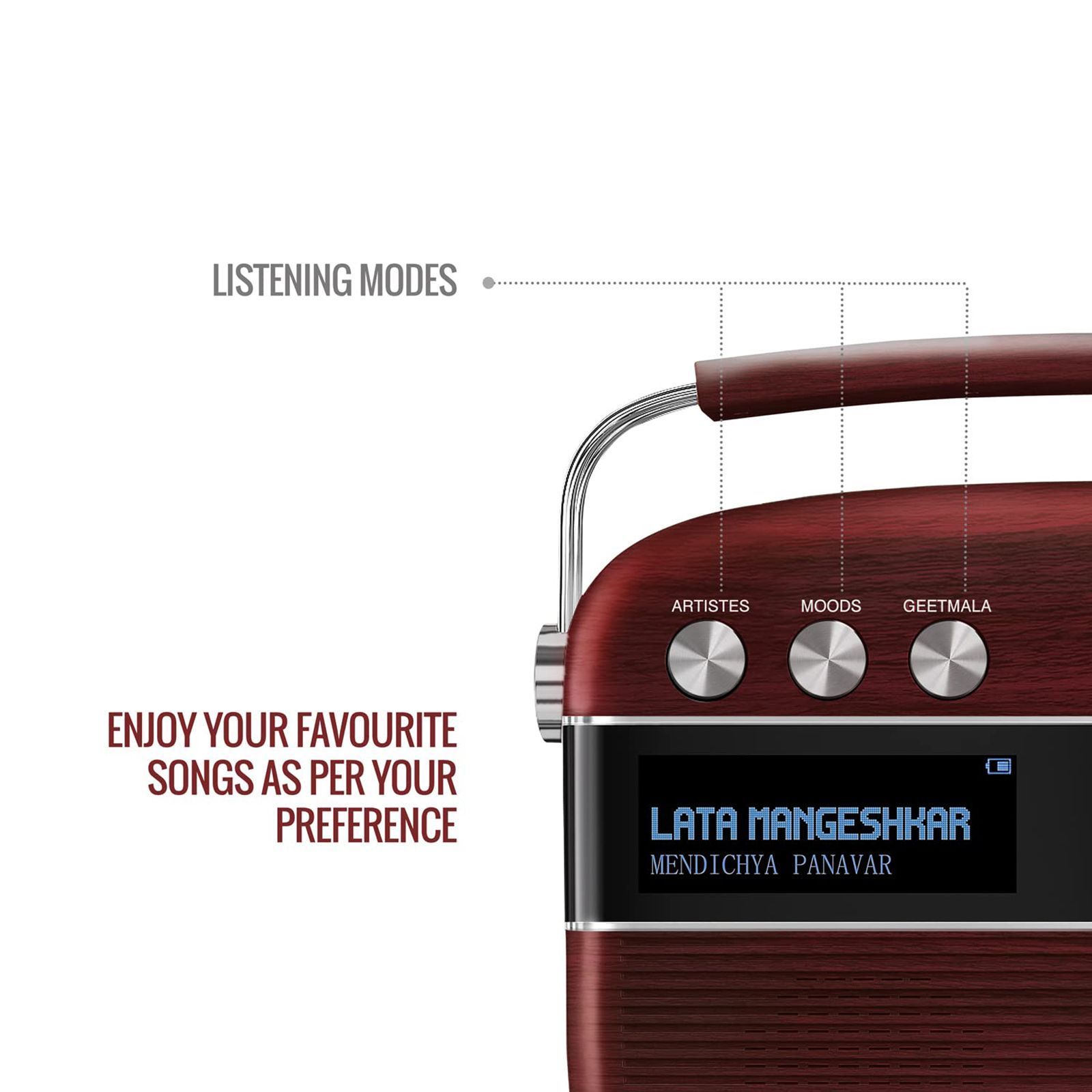 SAREGAMA Carvaan Marathi 6W Portable Bluetooth Speaker (5 Hours Playtime, Stereo Channel, Red) SAREGAMA Carvaan Marathi 6W Portable Bluetooth Speaker (5 Hours Playtime, Stereo Channel, Red)_10