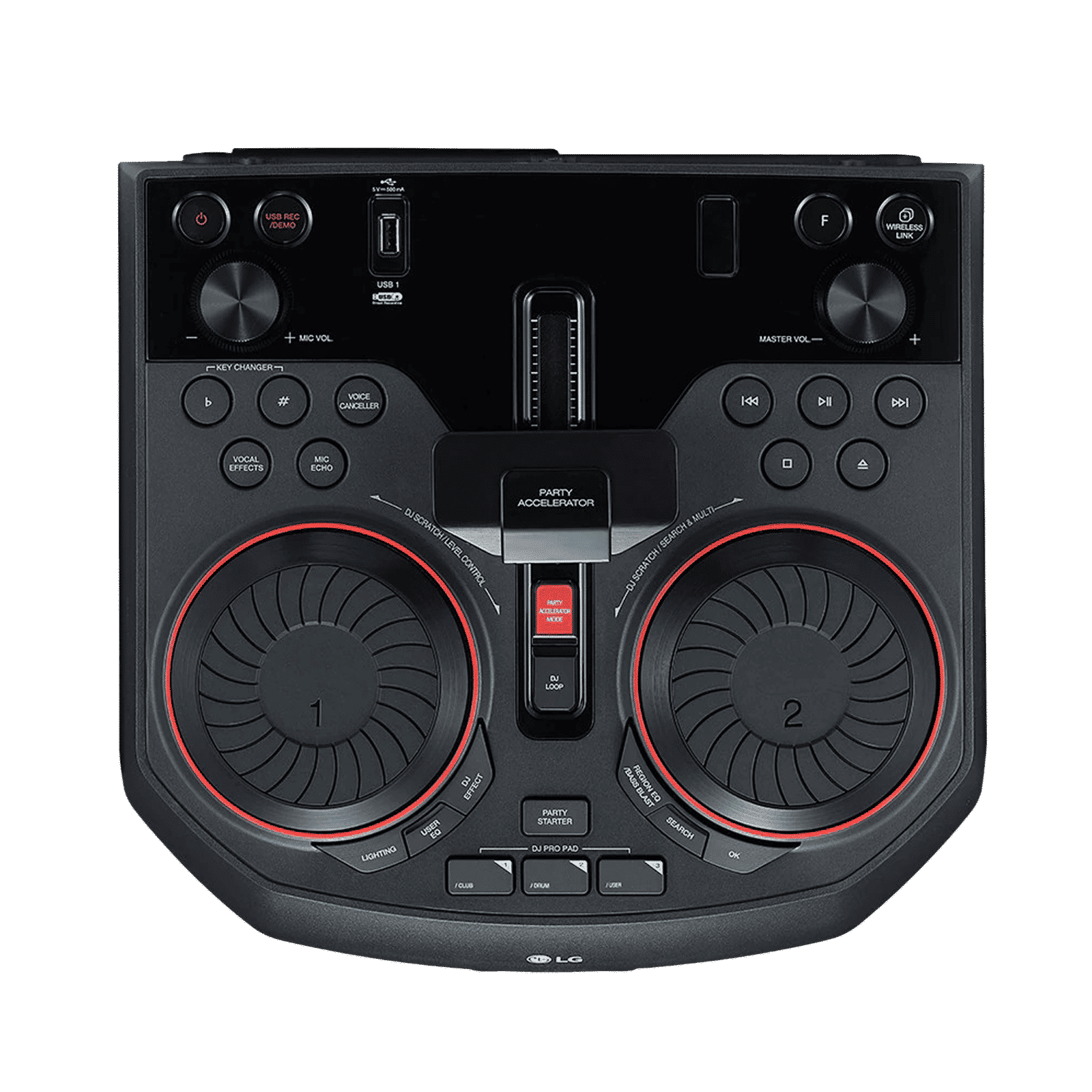 LG X-Boom 500W Bluetooth Party Speaker with Mic (Bass Booster, 2.1 Channel, Black)_3