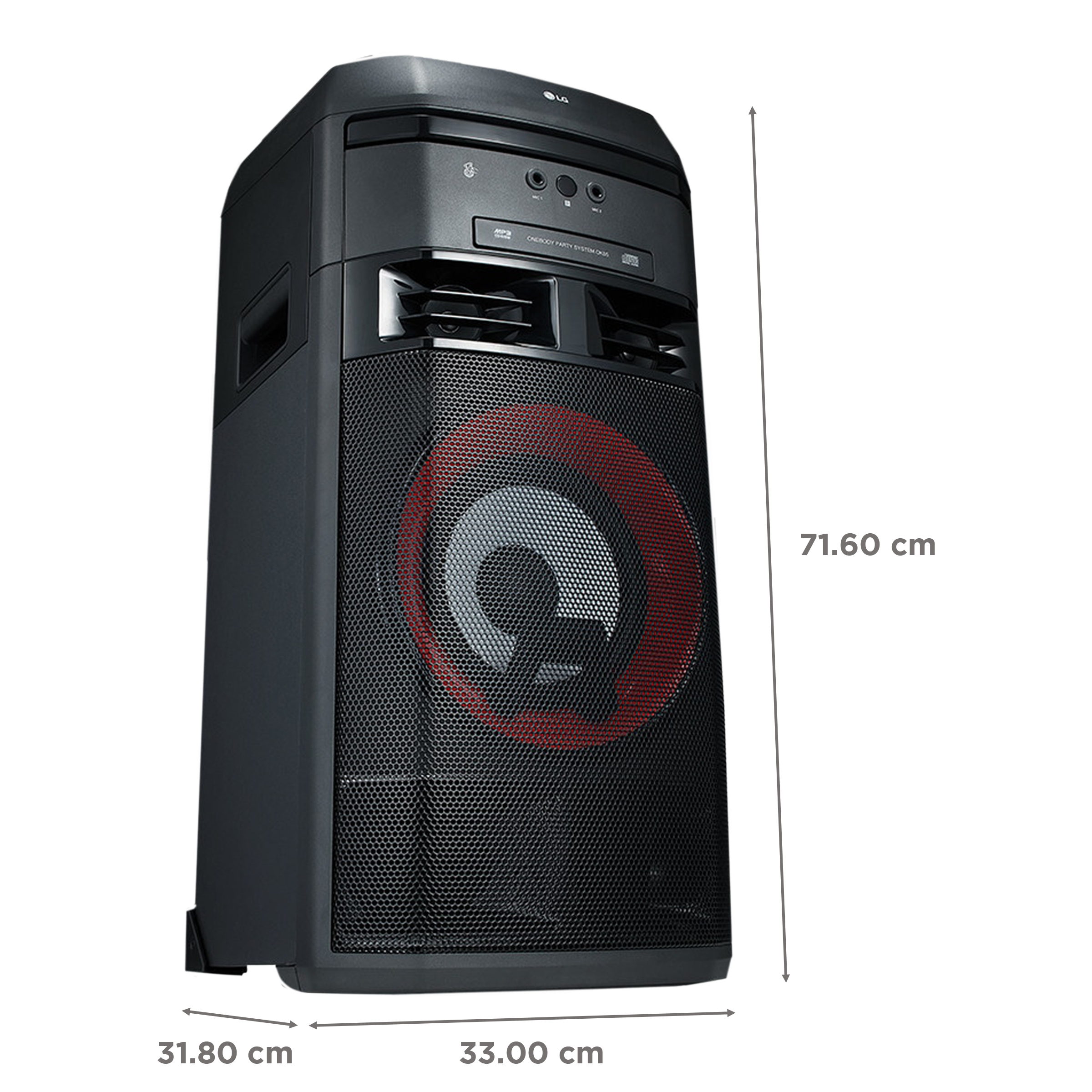 LG X-Boom 500W Bluetooth Party Speaker with Mic (Bass Booster, 2.1 Channel, Black)_4