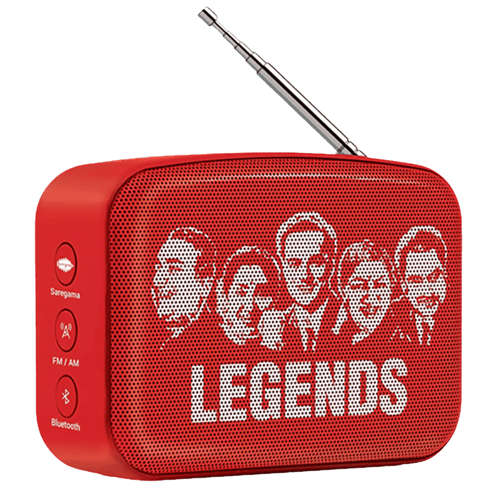SAREGAMA Carvaan Mini 2.0 Hindi 5W Portable Bluetooth Speaker (4 Hours Playtime, 2.0 Channel, Sunset Red)_4