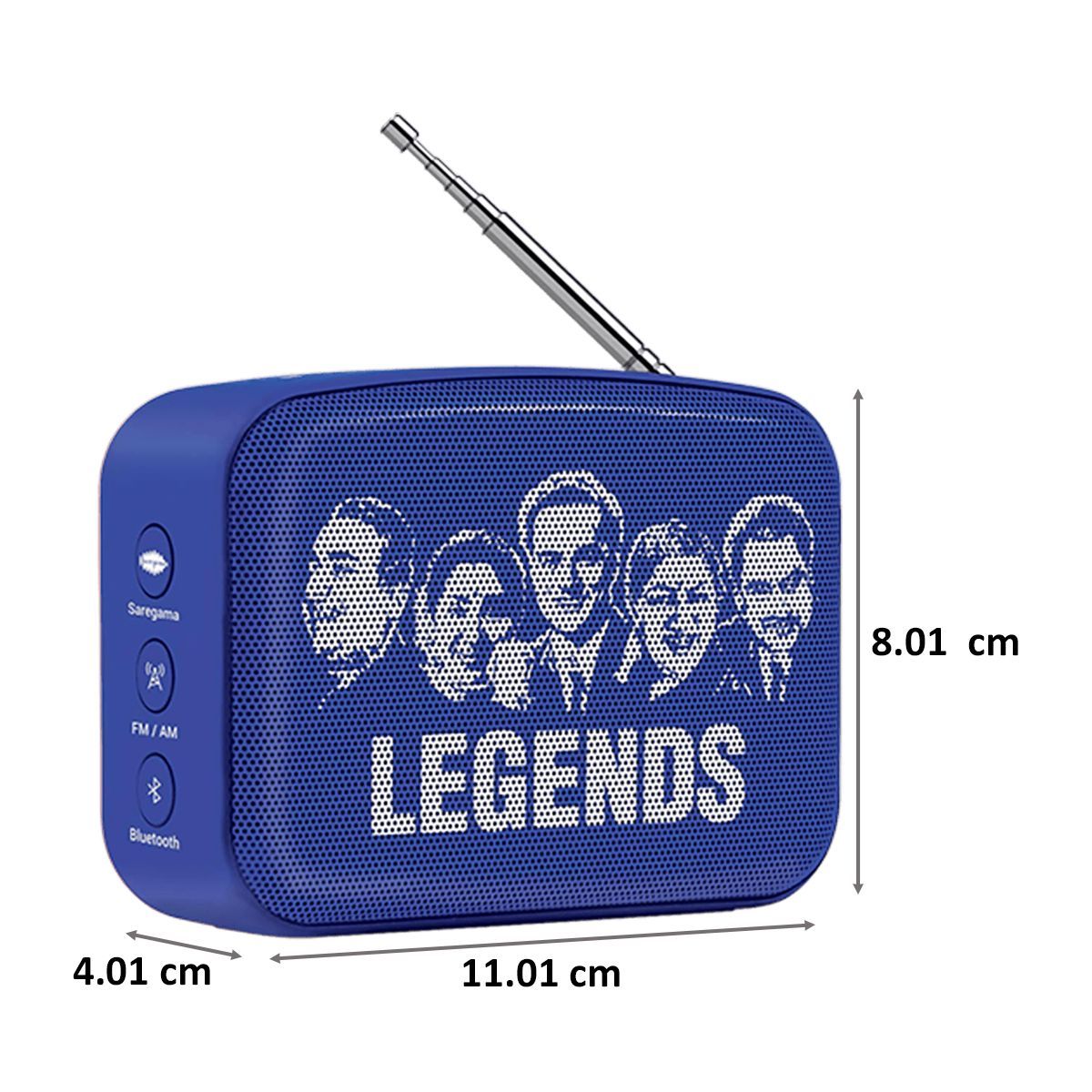 SAREGAMA Carvaan Mini 2.0 Hindi 5W Portable Bluetooth Speaker (4 Hours Playtime, 2.0 Channel, Regal Blue)_2