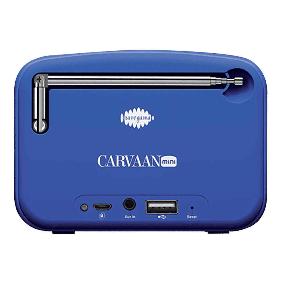 SAREGAMA Carvaan Mini 2.0 Hindi 5W Portable Bluetooth Speaker (4 Hours Playtime, 2.0 Channel, Regal Blue)_5
