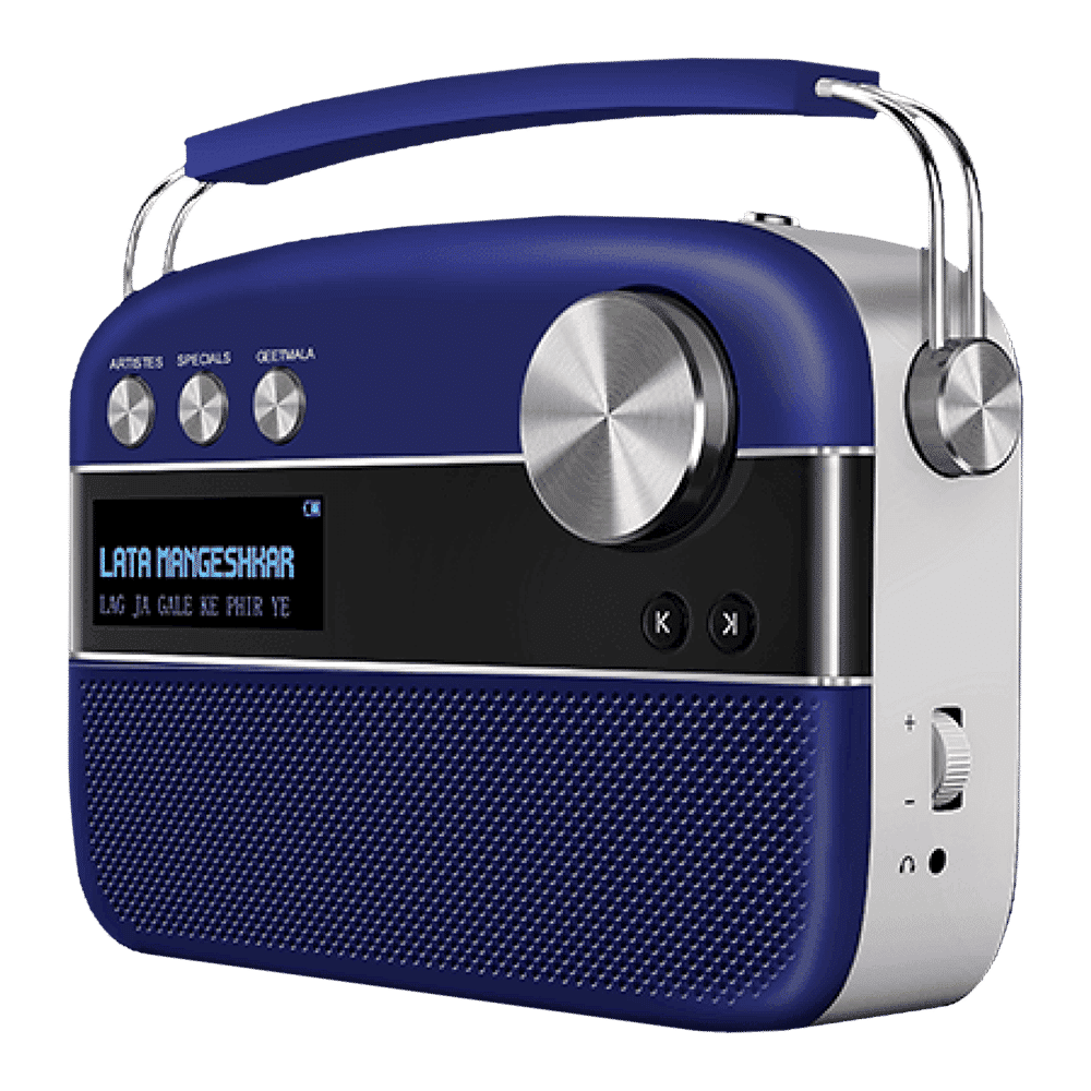 SAREGAMA Carvaan Premium 6W Portable Bluetooth Speaker (5 Hours Playtime, Royal Blue)_4