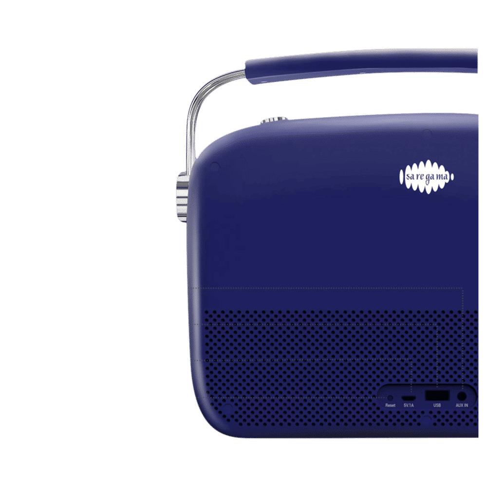 SAREGAMA Carvaan Premium 6W Portable Bluetooth Speaker (5 Hours Playtime, Royal Blue)_7