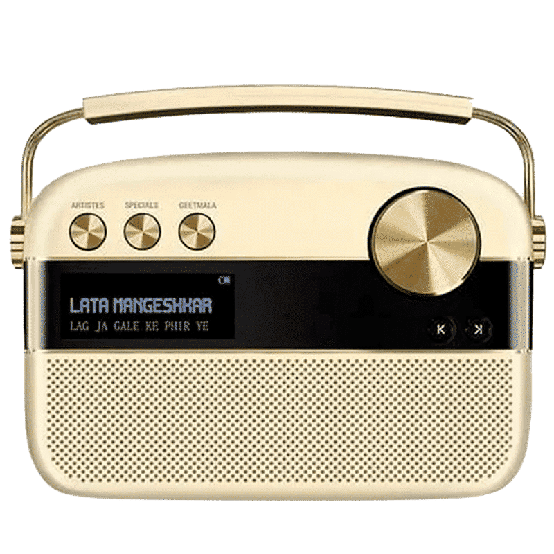 SAREGAMA Carvaan 10W Portable Bluetooth Speaker (5000 Pre Loaded Songs, Stereo Channel, Champagne Gold) SAREGAMA Carvaan 10W Portable Bluetooth Speaker (5000 Pre Loaded Songs, Stereo Channel, Champagne Gold)_1