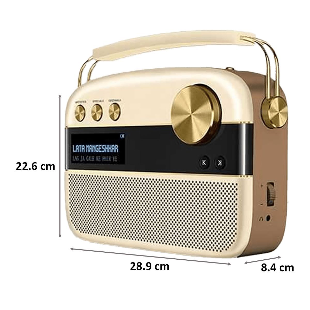 SAREGAMA Carvaan 10W Portable Bluetooth Speaker (5000 Pre Loaded Songs, Stereo Channel, Champagne Gold) SAREGAMA Carvaan 10W Portable Bluetooth Speaker (5000 Pre Loaded Songs, Stereo Channel, Champagne Gold)_2
