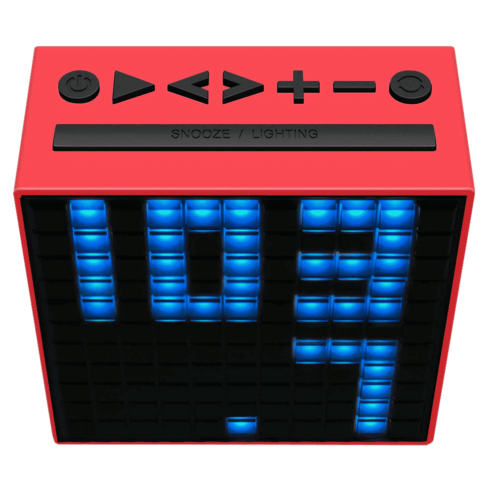 Divoom Timeboxwith Built- in Clock & Alarm Smart Speaker (App Controlled Pixel Art Creation, Red) Divoom Timeboxwith Built- in Clock & Alarm Smart Speaker (App Controlled Pixel Art Creation, Red)_4