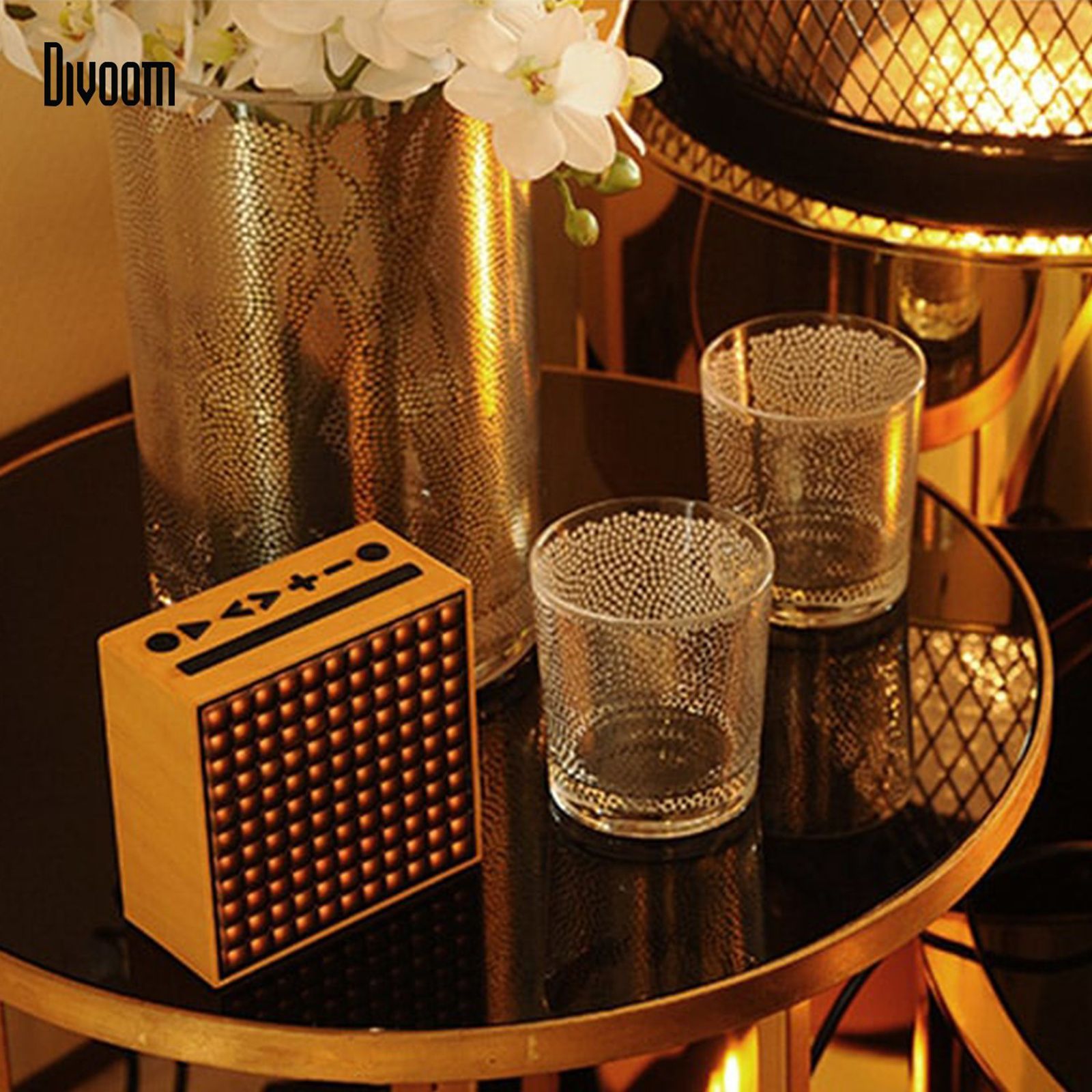 Divoom TIMEBOX 5W Portable Bluetooth Speaker (Smart Alarm, Ivory)_10