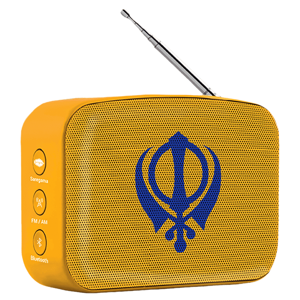 SAREGAMA Carvaan Mini 5W Portable Bluetooth Speaker (4 Hours Playtime, Stereo Channel, Saffron Orange)_4