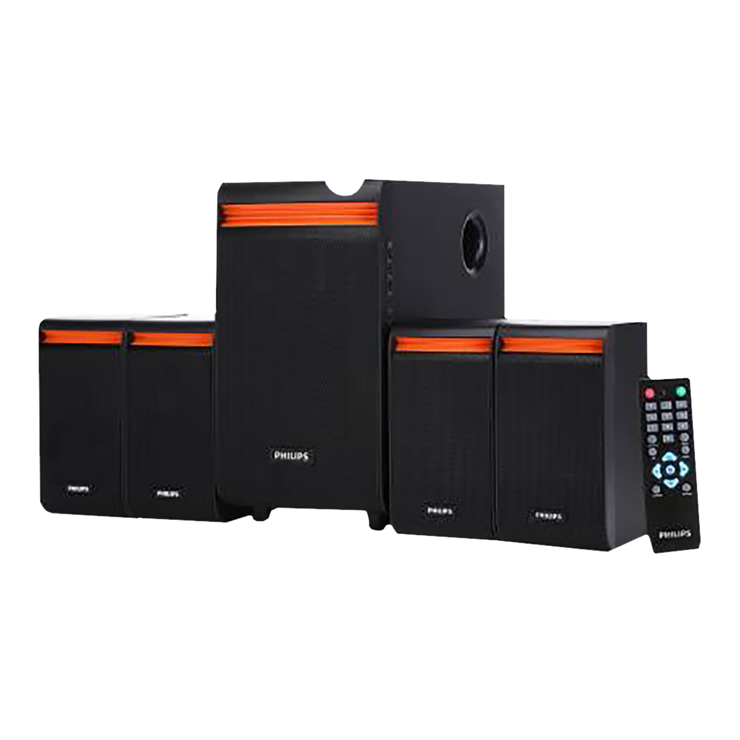 PHILIPS 50W Multimedia Speaker (Surround Sound, 4.1 Channel, Black)_9