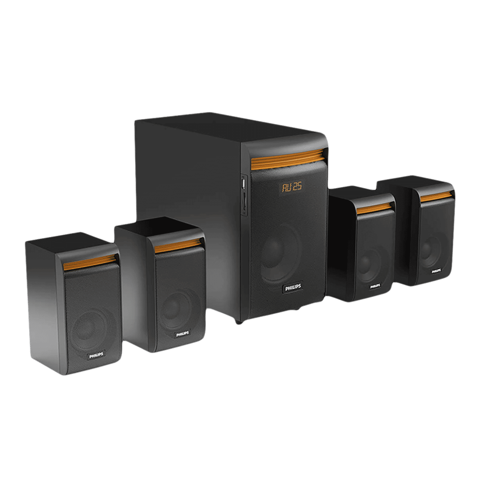 PHILIPS 50W Multimedia Speaker (Surround Sound, 4.1 Channel, Black)_3