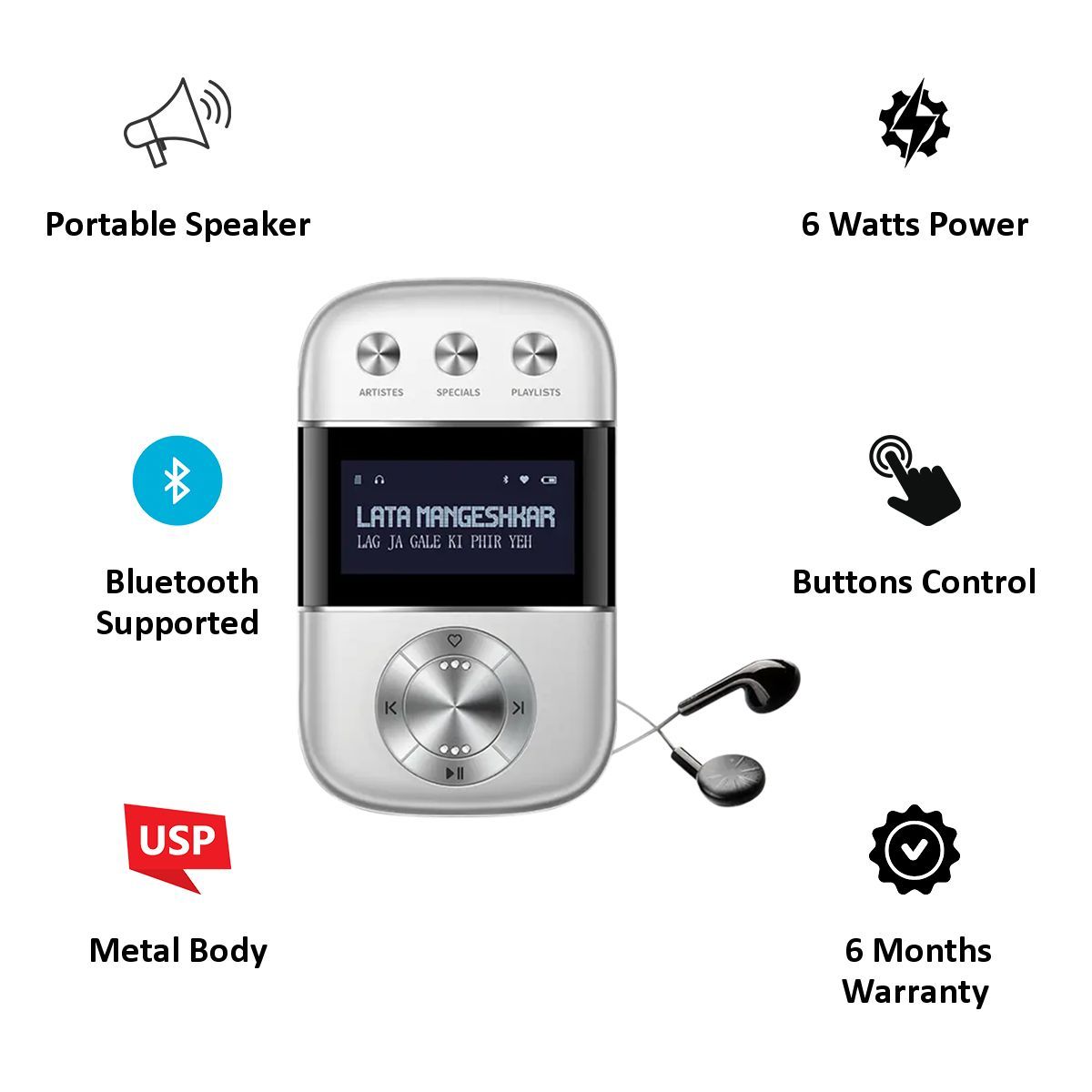 Saregama Carvaan Go Digital Audio Player (GO0001, Silver)_3