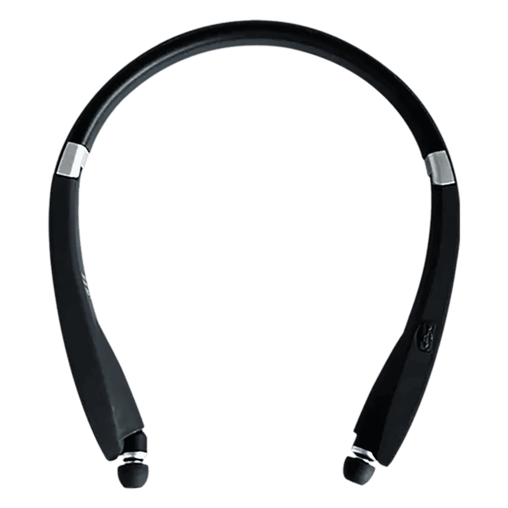 iGear Retractor iG-BT019 Neckband (Sweat Proof, Built In Mic, Black)_1