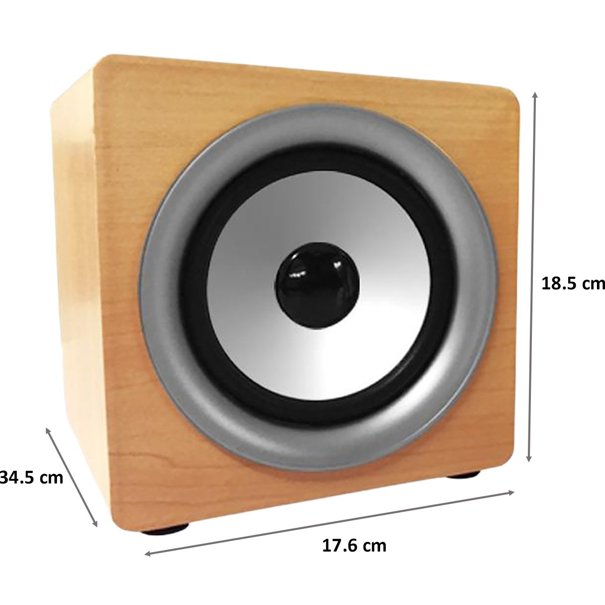 iGear Hoot 360 Degree TWS Bluetooth Speaker (iG-1026, Brown)_2