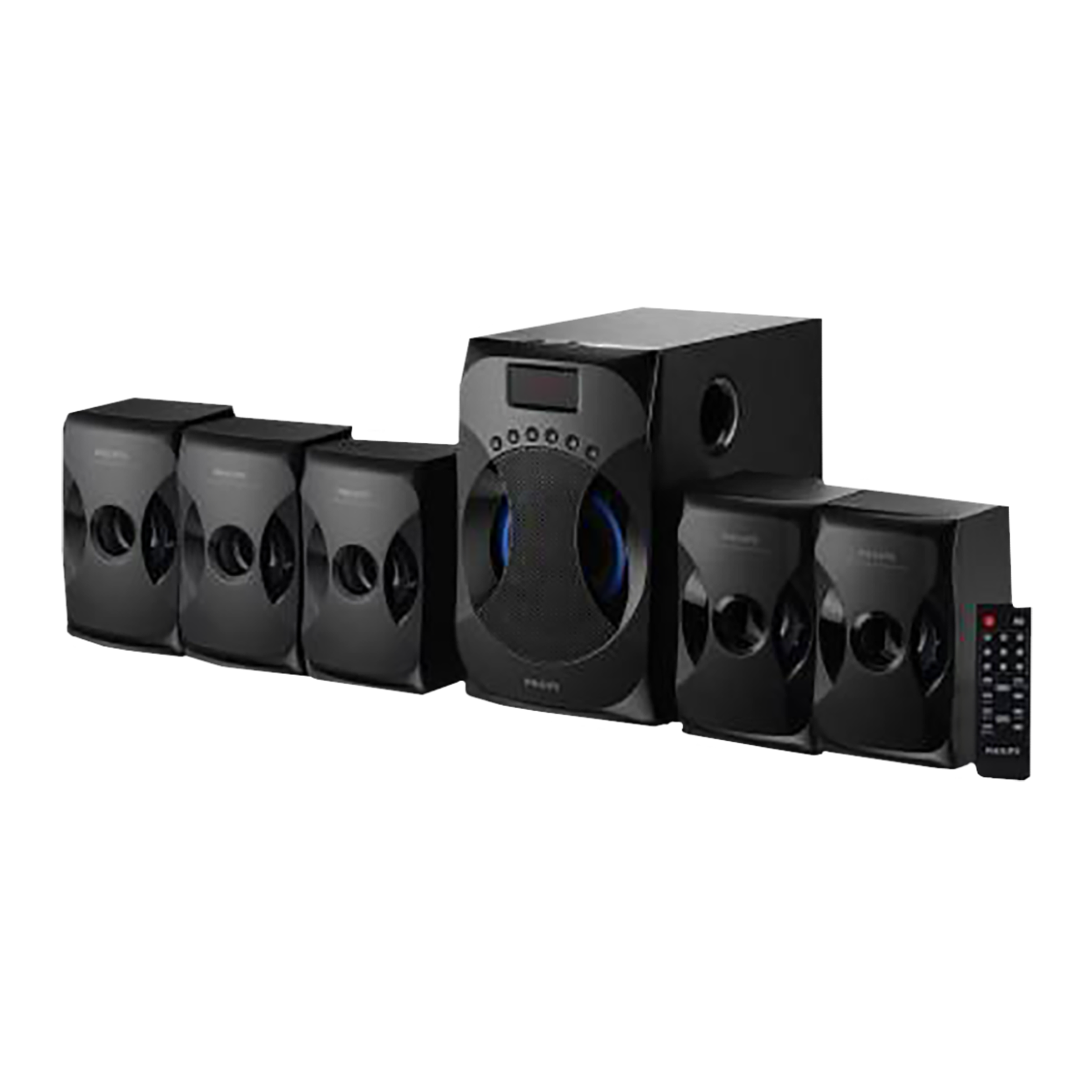 PHILIPS 45W Multimedia Speaker (Surround Sound, 5.1 Channel, Black)_8
