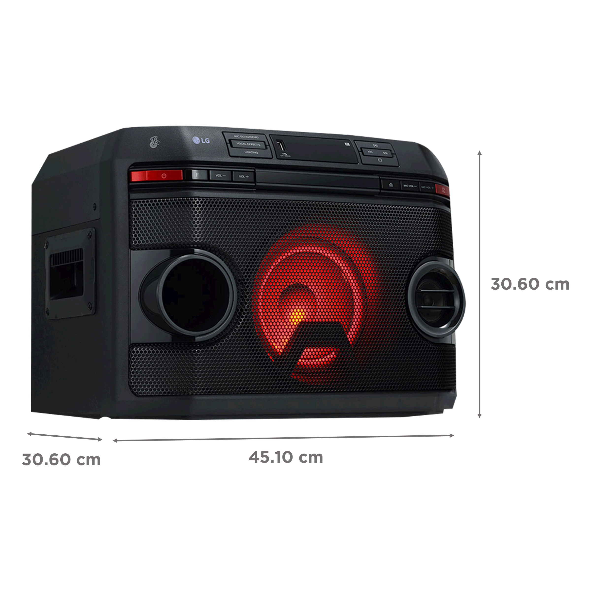 LG X-Boom 220W Bluetooth Party Speaker with Mic (Bass Blast EQ, 2.1 Channel, Black)_3