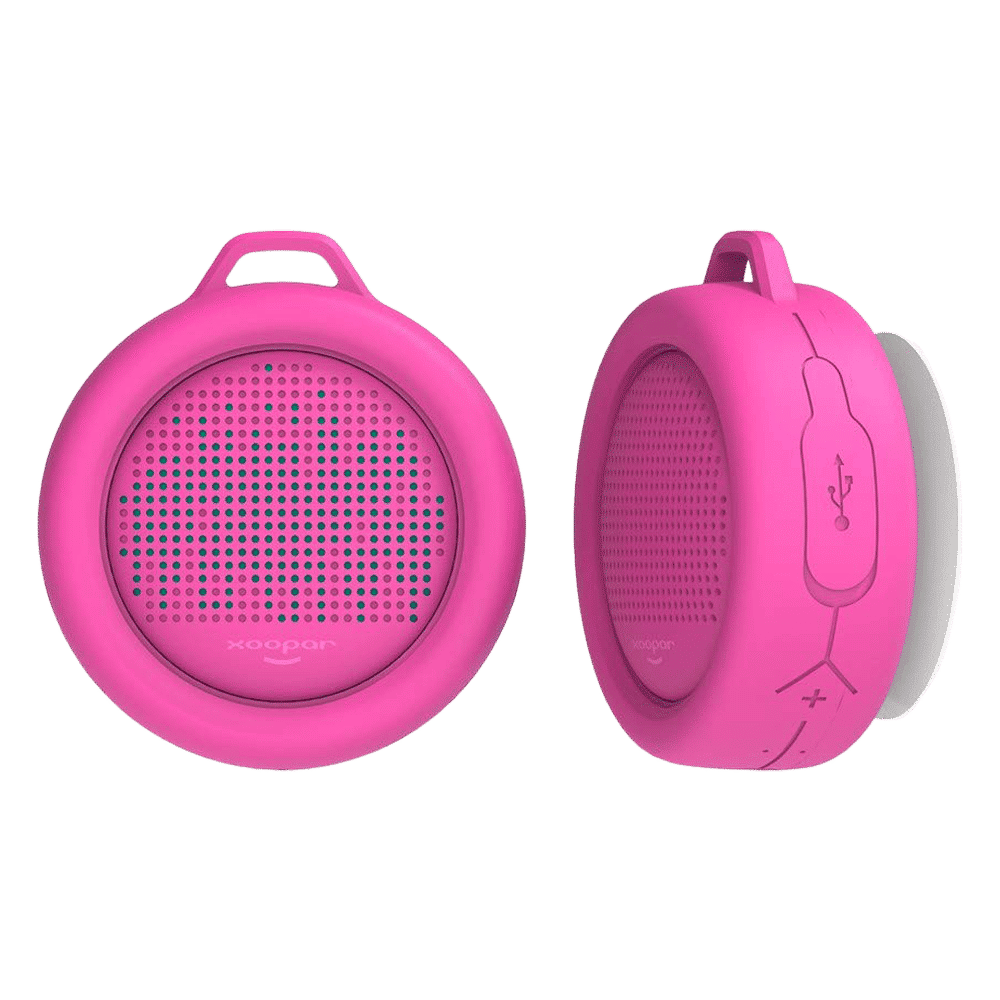 xoopar Splash Pop 5W Portable Bluetooth Speaker (IP65 Water Resistant, Powerful HD Sound, Mono Channel, Pink)_4