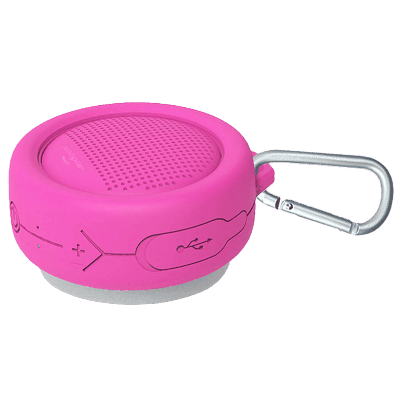 xoopar Splash Pop 5W Portable Bluetooth Speaker (IP65 Water Resistant, Powerful HD Sound, Mono Channel, Pink)_5