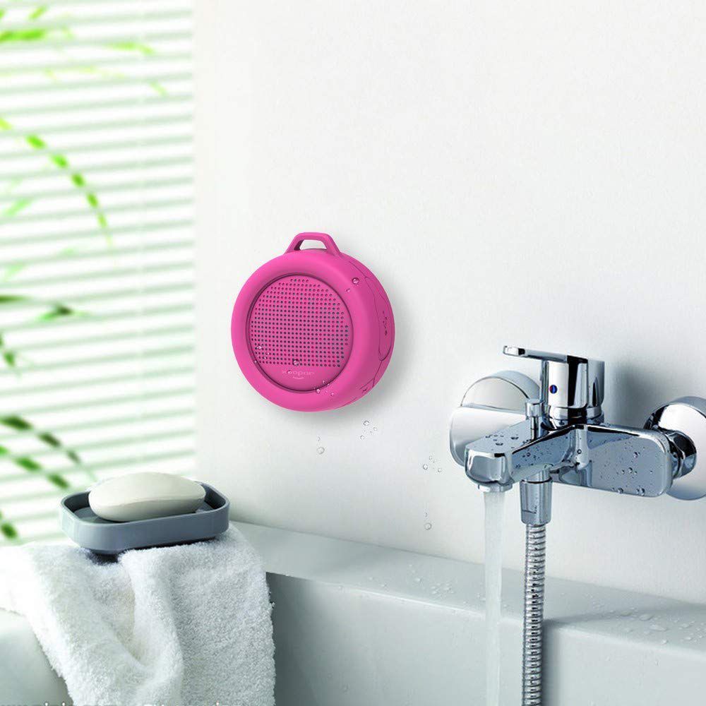 xoopar Splash Pop 5W Portable Bluetooth Speaker (IP65 Water Resistant, Powerful HD Sound, Mono Channel, Pink)_9