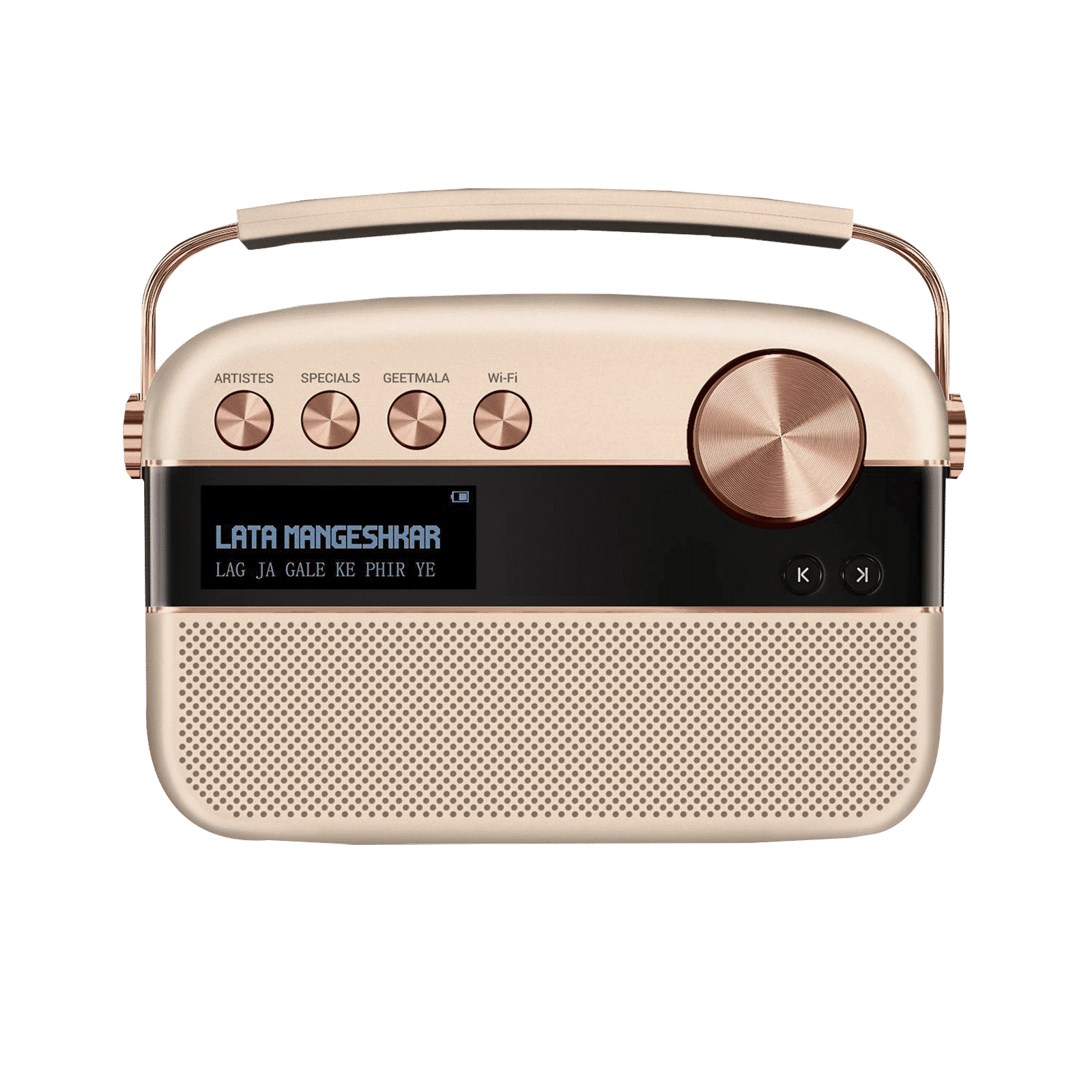 SAREGAMA Carvaan 10W Portable Bluetooth Speaker (Wi-Fi Connectivity, 2.0 Channel, Rose Gold) SAREGAMA Carvaan 10W Portable Bluetooth Speaker (Wi-Fi Connectivity, 2.0 Channel, Rose Gold)_1