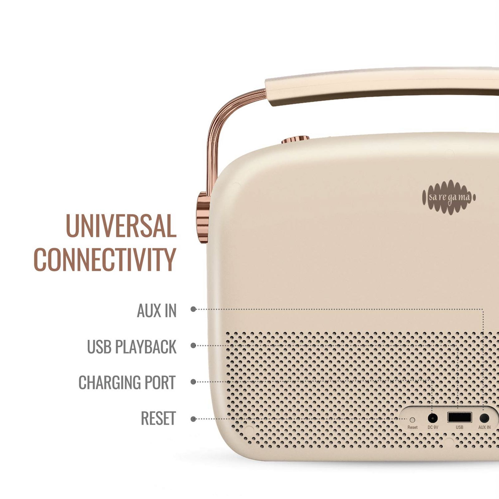 SAREGAMA Carvaan 10W Portable Bluetooth Speaker (Wi-Fi Connectivity, 2.0 Channel, Rose Gold) SAREGAMA Carvaan 10W Portable Bluetooth Speaker (Wi-Fi Connectivity, 2.0 Channel, Rose Gold)_9